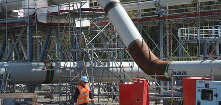Ein Nebenkriegsschauplatz ist das nicht: Baustelle der Empfangss...