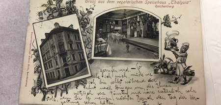 Eine Postkarte des jüdischen Autoren Franz Kafka aus dem Nachlas