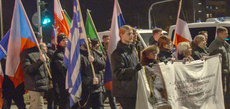 Aufmarsch von Neonazis am Gedenktag der Bombenangriffe auf Dresd