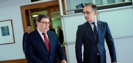 Kubas Außenminister Bruno Rodríguez und sein deutscher Amtskolle...