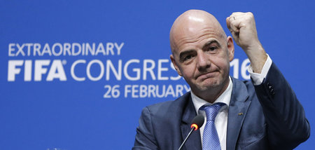 Vorwärts auf der Suche nach noch mehr Geld: FIFA-Boss Gianni Inf...