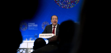 Weltbank-Präsident David Malpass am 11. April in Washington