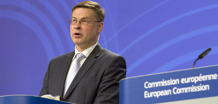 EU-Finanzkommissar Valdis Dombrovskis