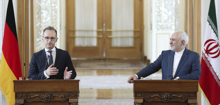 Bundesaußenminister Heiko Maas und sein iranischer Amtskollege M...