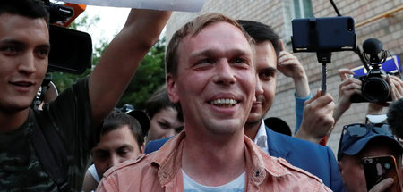 Justizfarce vorerst beendet: Der russische Journalist Iwan Golun...