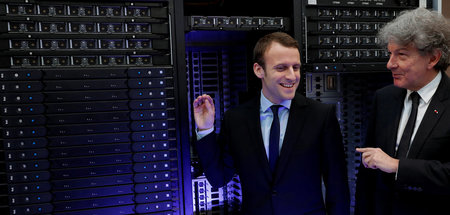 Eng verbunden: Der heutige Staatspräsident Emmanuel Macron und A...