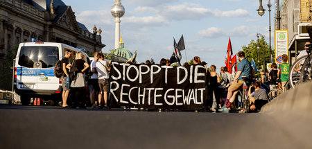 Demo gegen Neonaziterror am 18. Juni, nach Bekanntwerden der Fes...