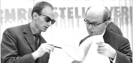 Wer »staatsnah« war ... – Hermann Kant (l.) und Alexander Abusch...