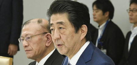 Japans Regierungschef Shinzo Abe am 29. Mai in Tokio