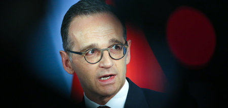 Bundesaußenminister Heiko Maas (SPD) nach der Ausweisung von Bot...
