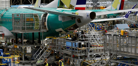 Flugzeugmontage beim Airbus-Rivalen Boeing in Renton/Washington