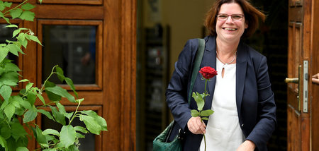 Eine Rose vom »R2G-Flüsterer«? Kristina Vogt, Spitzenkandidatin ...