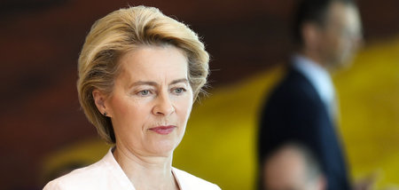 Wehrministerin Ursula von der Leyen (CDU) am Mittwoch in Berlin ...