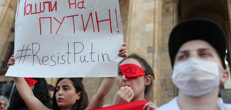Antirussische Proteste in Tbilissi am 21. Juni 2019 Antirussische Proteste in Tbilissi am 21. Juni 2019