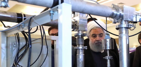 Irans Präsident Hassan Rohani am 9. April 2018 in Teheran