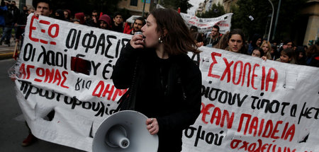 Antifaschistische Demonstration in Athen (November 2018)