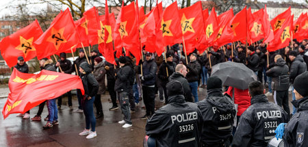 Der »Jugendwiderstand« auf der LL-Demo in Berlin-Friedrichsfelde...