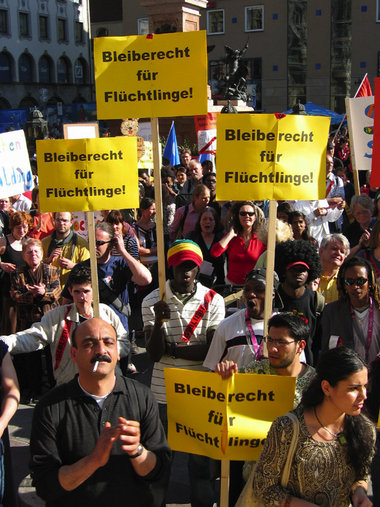 Demo gegen Abschiebungen in München, 3. Mai 2006