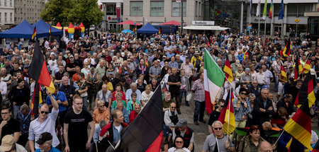 Wahlkampfauftakt der brandenburger AfD am 13. Juli in Cottbus