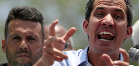 Immer noch Washingtons Liebling: Juan Guaidó, hier bei einer Kun...