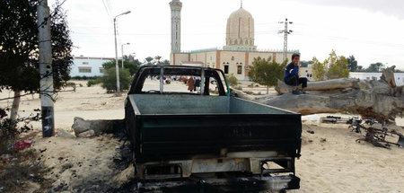 Bir al-Abd einen Tag nach einem Anschlag auf die Al-Rawda Mosche