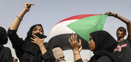 Proteste in der sudanesischen Hauptstadt Khartum am 18. Juli 201...