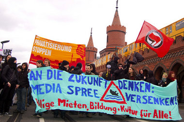 Das Bürgerbegehren gegen Media-Spree in Friedrichshain-Kreuzberg...