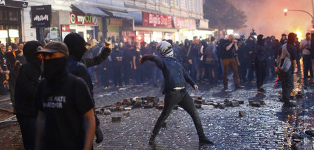 »Duft der Freiheit«? Straßenszene in Hamburg am 7. Juli 2017