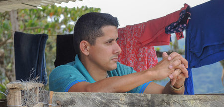 Bladimir Salinas, ein ehemaliger FARC-Kämpfer, lebt heute in Ico...