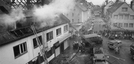 Lange Zeit fast vergessen: Löscharbeiten am Schwandorfer »Haberm...