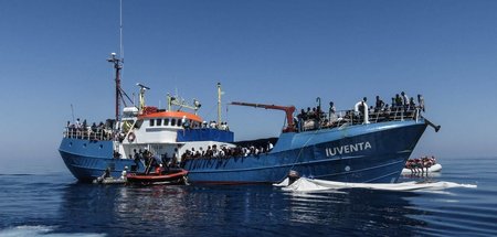 Das Rettungsschiff »Iuventa« im Mittelmeer (undatierte Aufnahme)
