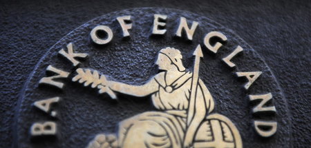 Das Logo der Bank of England