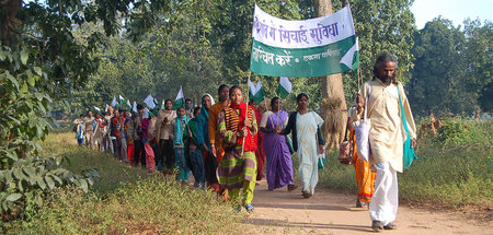 Protestmarsch der Organisation »Ekta Parishad« in Indien (2005)