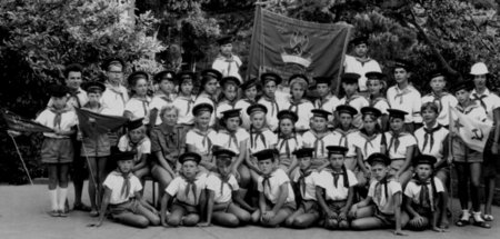 Die Gruppe von Franz Lill (3. Reihe, 5. v. r.) im Sommer 1966 vo...