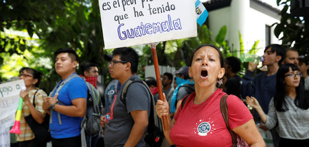 Proteste gegen die Einstufung Guatemalas als »sicherer Drittstaa...