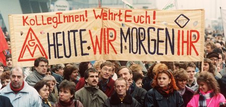 Beschäftigte der Metall- und Elektroindustrie aus den Ländern Be...