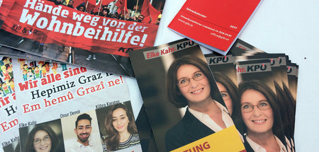 Populäre Kommunistin: Elke Kahr von der KPÖ präsentiert sich für...