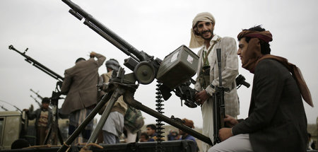 Ansarollah-Kämpfer am 1. August in Sanaa
