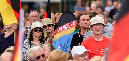 Wahlkampfauftakt der Brandenburger AfD in Cottbus (13.7.2019)