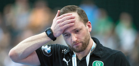 Fassungslos: Leipzigs Cheftrainer André Haber