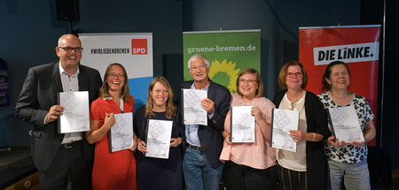 Endlich angekommen: Mit Bremen ist Die Linke erstmals in einem w...
