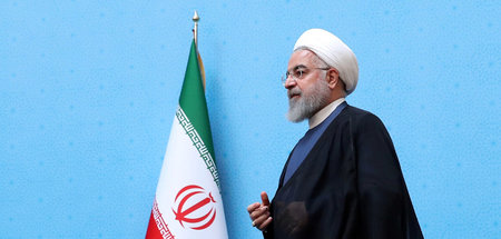 Irans Präsident Hassan Rohani am Montag in Teheran
