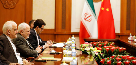 Irans Außenminister Sarif ist inzwischen zu Gesprächen in China ...