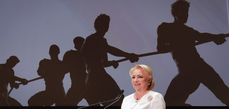 Da war die Stimmung noch gut: Rumäniens Regierungschefin Viorica...