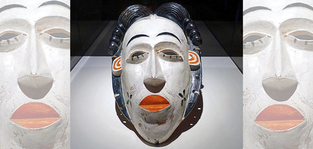 Poetisches Holzding aus der DDR: »Die Maske« (1985 getragen von ...