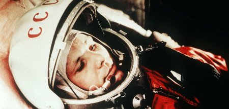 Juri Gagarin in Baikonur (1.4.1961)
