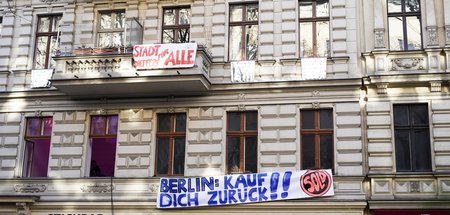 Protest gegen Immobilienspekulation in Berlin (24.2.2019)