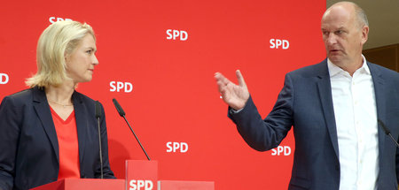 Danke dafür: Manuela Schwesig, kommissarische SPD-Chefin, lobt M...