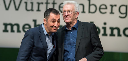Die mögen sich: Cem Özdemir (l.), Abgeordneter für Bündnis 90/Di...