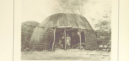 Ein Haus der Nama und Damara, von den deutschen Völkermördern im...